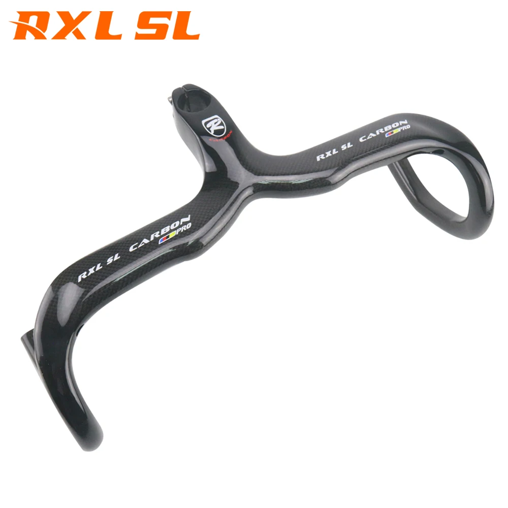 RXL SL Bicycle Carbon Handlebar Road 3K Ultralight Integrated Handlebar