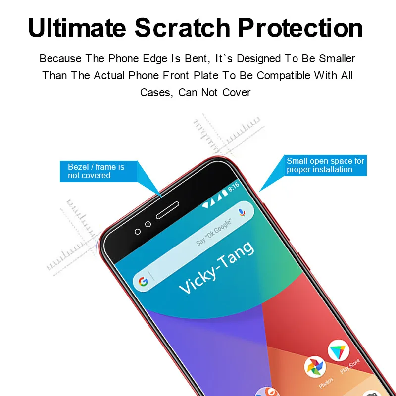 Закаленное стекло для Xiaomi mi A1 Защитная пленка экрана Mia1 Mi5X 5x стеклянная