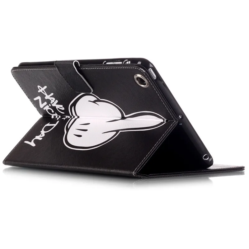 For Ipad Air 5 Case Flip PU Leather Smart Cover Fashion Big Finger Words Wallet Stand Card Slots Tablet Covers For Apple Ipad 5  (25)