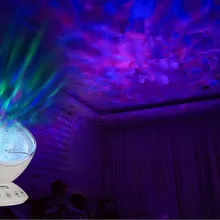 Проекционная лампа для океана, пульт дистанционного управления, tf-карта, проектор, USB, креативный свет, светодиодная проекционная лампа, океан, атмосферный проектор