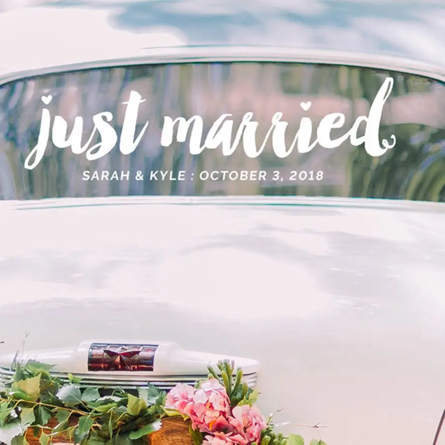 Just-Married-Wall-Sticker-Customized-Names-Wall-Decal-Fashion-Car-Window-Decor-Just-Married-Wedding-Vinyl
