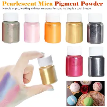 

9 Colors Pearlescent Mica Pigments Powder Rainbow UV Epoxy Resin DIY Jewelry Making