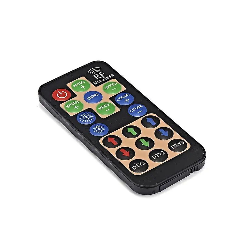 100 шт. DC12-24V маленький, радиочастотный, беспроводной RGB пульт дистанционного управления DIY память сохранить для 5050 3528 RGB светодиодные полосы освещения