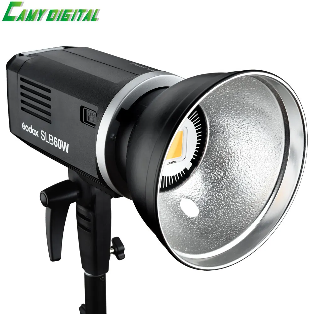 

Godox SLB60W Max power 60W 5600K White Version hand held type Outdoors portable Continuous LED Illumination Lighting+Battery Kit