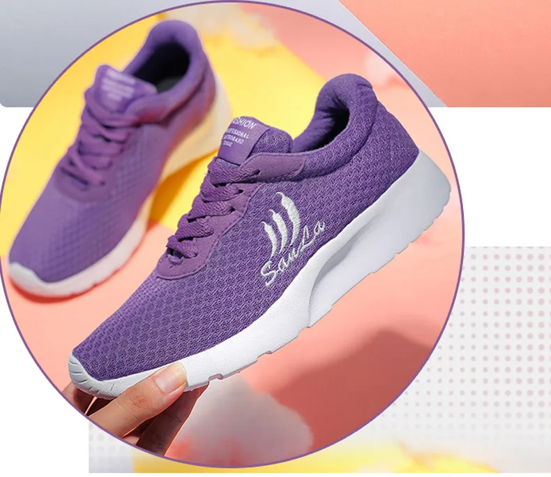 CAGILKZEL 2019 Summer Sneakers Women Shoes Breathable Mesh Shoes Woman Lace-up Tenis Feminino Walking Shoes For Zapatillas Mujer (12)