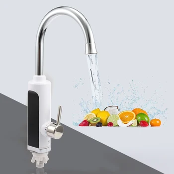 

3000w Digital Instant Water Heater Tap Kitchen Faucet Portable Hot Water Heating With Temperature LCD