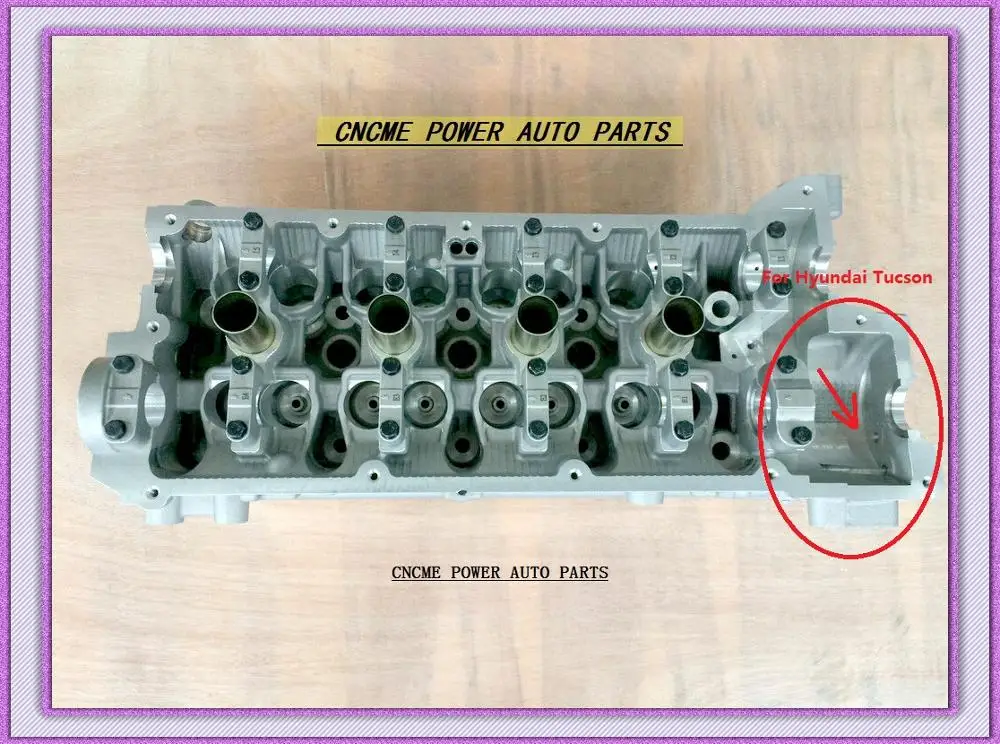 G4GC Головка блока цилиндров для hyundai Elantra Tucson для Kia Spectra Cerato Sportage Carens II 1975cc 2.0L 16 v 2003-22100-23740