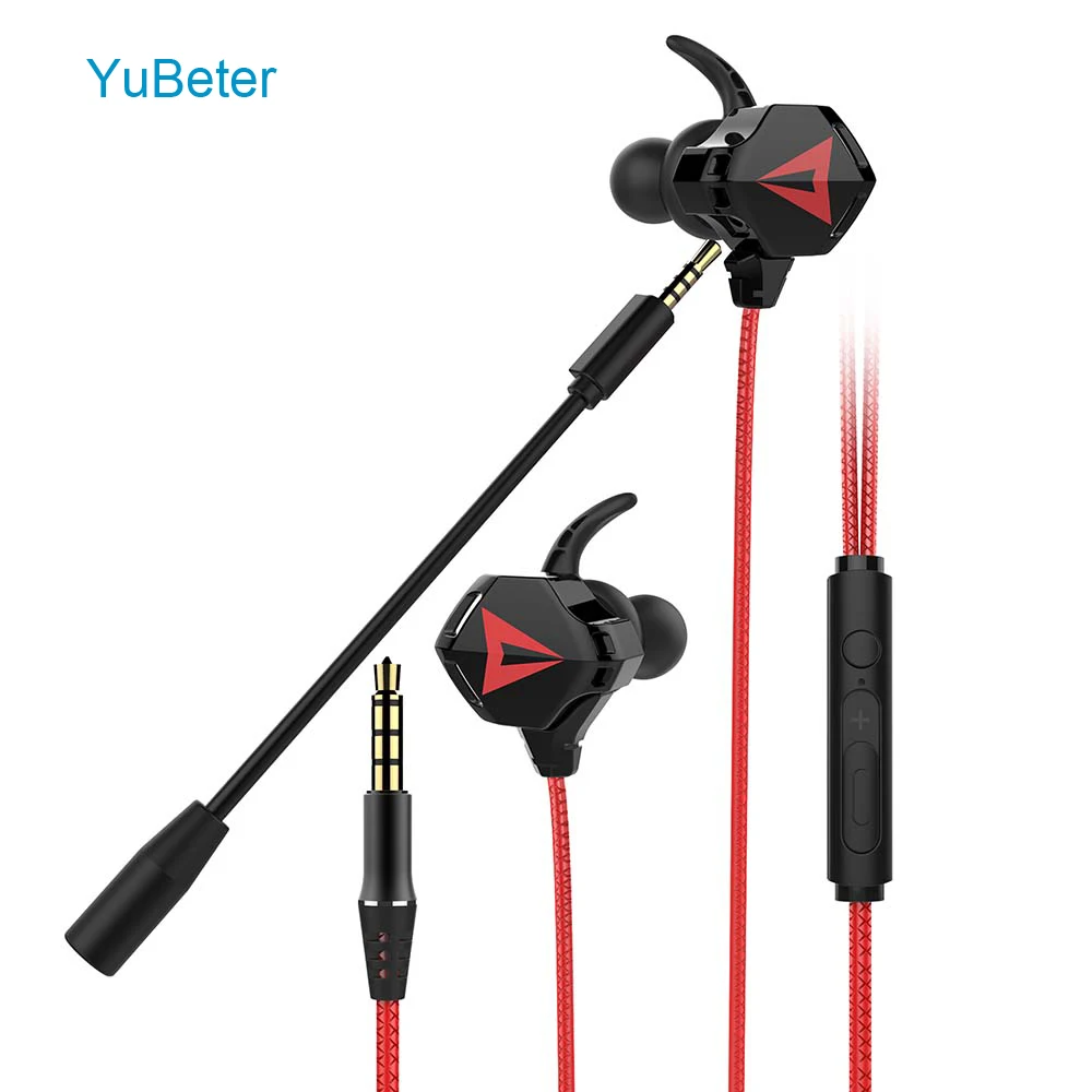 

YuBeter Wired Earbuds Eat Chicken Gaming Earphone With Mic 3.5mm/Type C Audio Plug For iPhone Android Huawei Xiaomi PC
