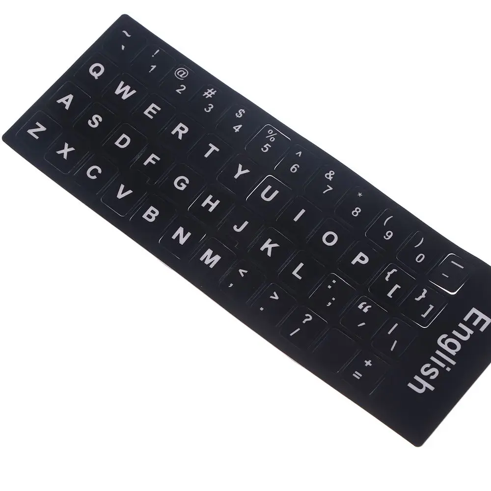 Стандартный английский язык клавиатура наклейки макет с кнопкой буквы алфавит для компьютерной клавиатуры защитная пленка