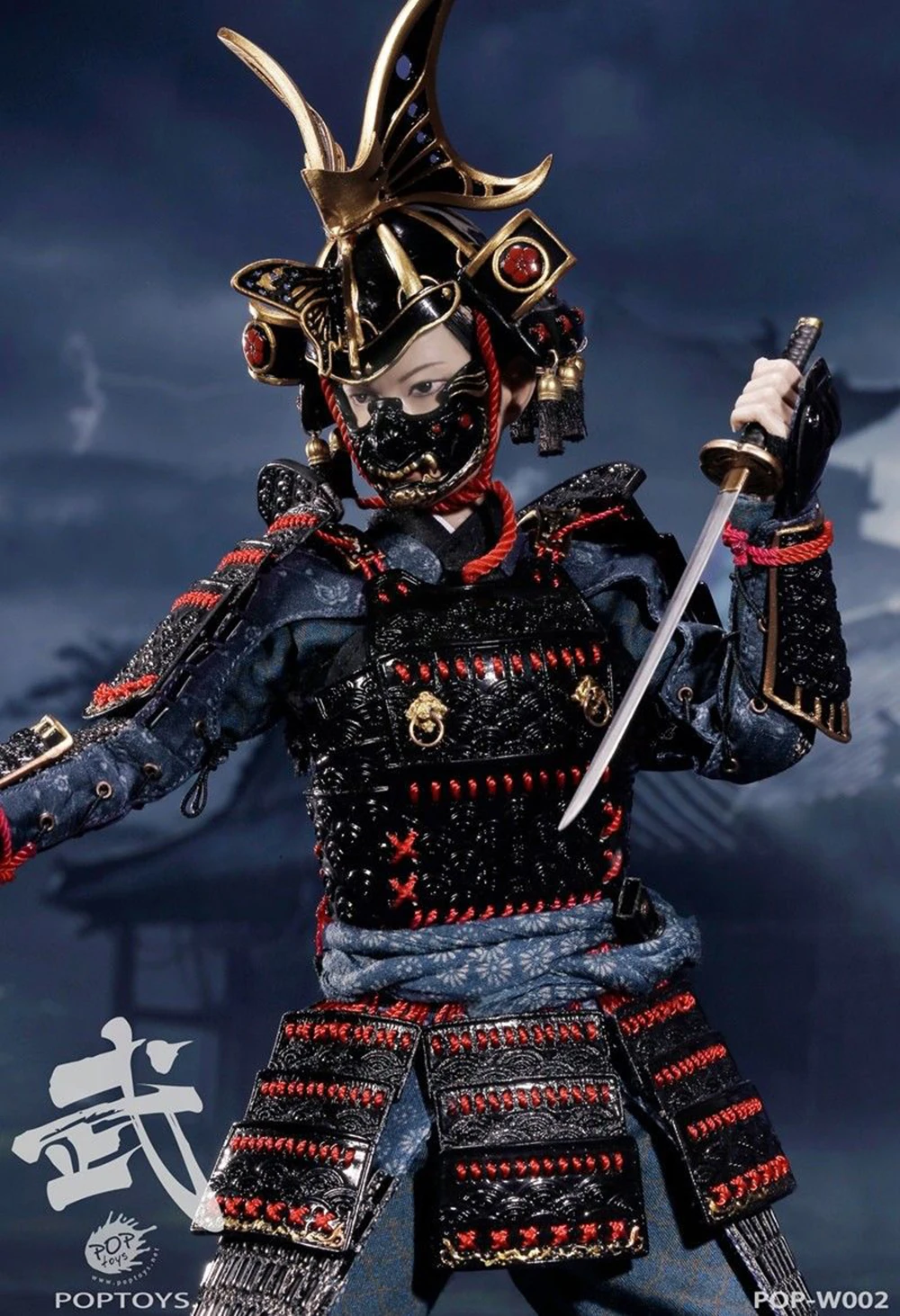Perfect For collection 1/6 POPTOYS W002 W003 The butterfly Helmets Female Warrior The Black Armor Deluxe Ver toy doll Collections 3