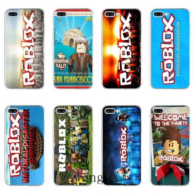 Us 179 10 Offpopular Game Roblox Logo Slim Silicone Tpu Soft Phone Case For Iphone X 8 8plus 7 7plus 6 6s Plus 5 5s 5c Se 4 4s In Half Wrapped - roblox phone case iphone 5