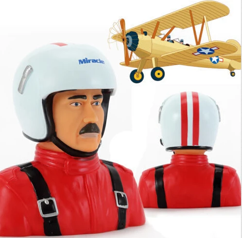 

Miracle Hobby Accessories 1/4 Scale Big Portrait Toy Sam Pilot for RC Plane / Aircraft