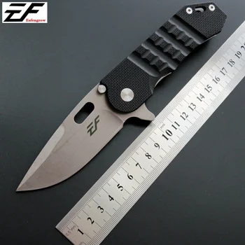 

Eafengrow EF36 D2 blade ball bearing G10 handle folding pocket knife Fishing Survival Pocket Knife With Clip Travel Utility Tool