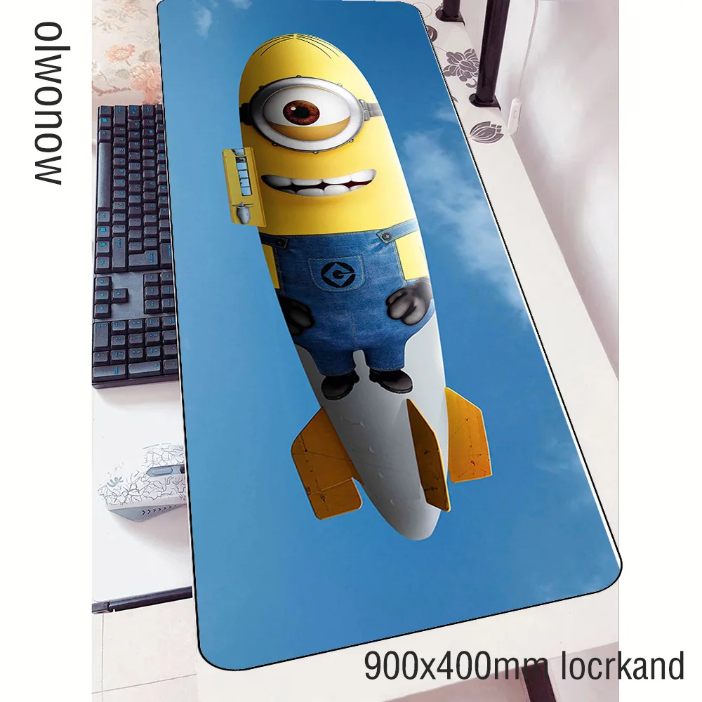 Minions mouse pad locked edge pad to mouse notbook computer mousepad High quality gaming padmouse g