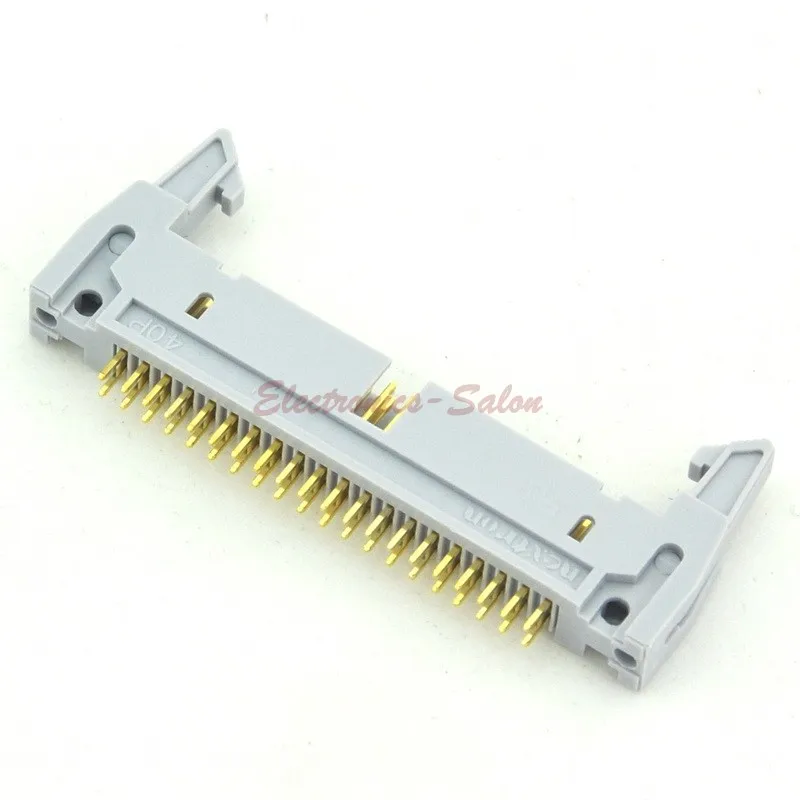 

( 5 pcs/lot ) Flat Cable IDC40 Pin Header Connector, Vertical, with Ejection Latch.