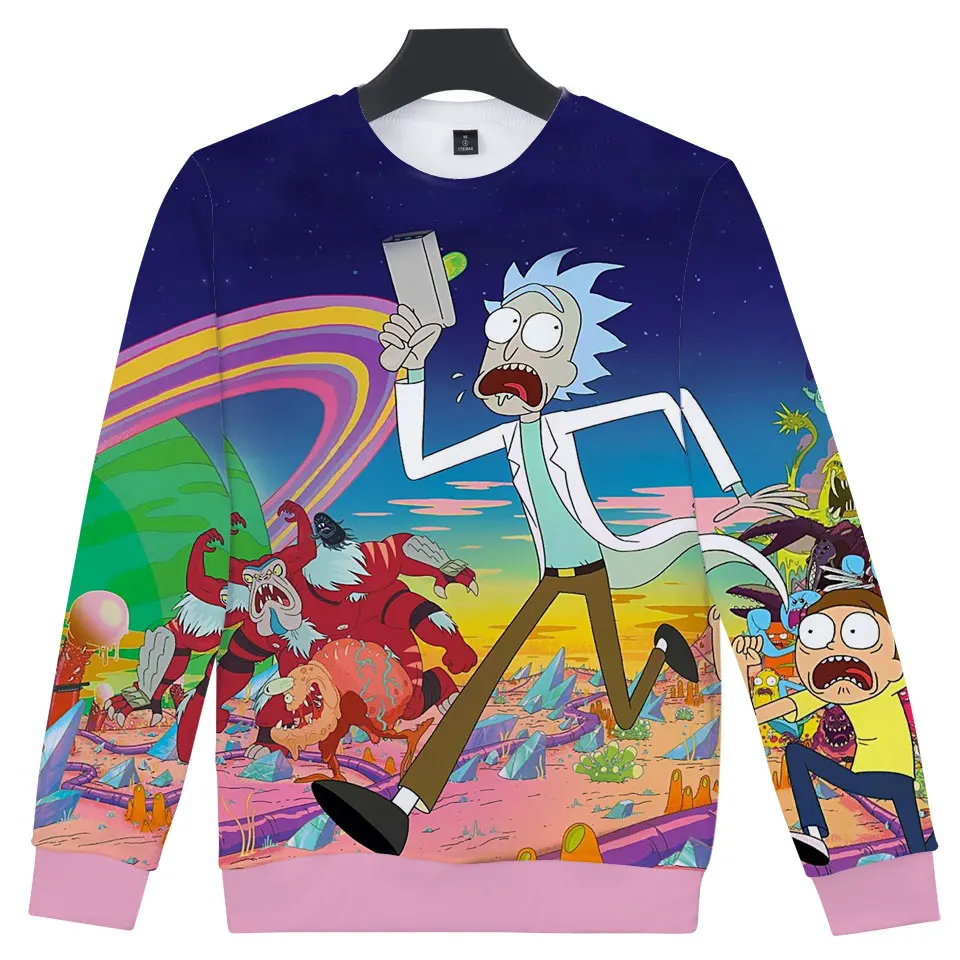 Rick And Morty Cool Long sleeve Sweatshirts Anime Clothes Tops Funny ...