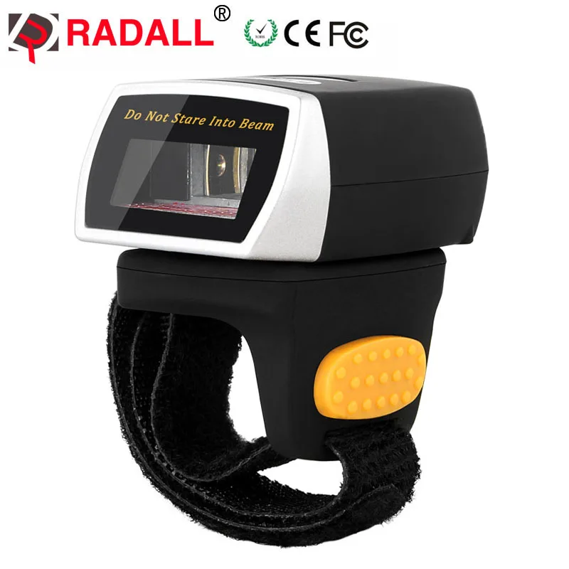 RADALL RD R2 Wireless Barcode Scanner with bluetooth Wearable finger