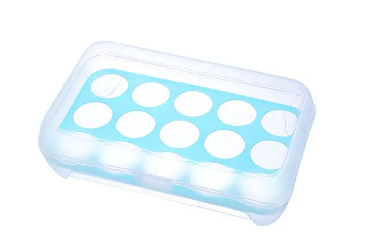 

Holder Food Storage Container Plastic Refrigerator Egg Storage Box- Hods 15 Eggs