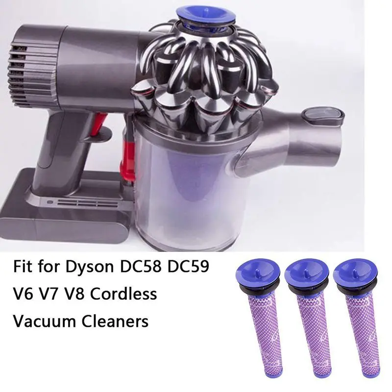 Сменный фильтр Dyson V6, совместимый фильтр Dyson V6 V7 V8 DC58 DC59 DC61 DC62 моющийся предмоторный фильтр для беспроводной вакуумной очистки