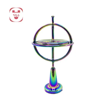 

YES Colorful Fingertip Gyro Zinc Alloy Anti Gravity Don't Fall Magic Metal Gyroscope For Children Gift Finger Decompression Toy