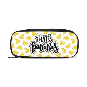 

Banana Fruit Kawaii Kids Pen Bag Coin Bag Wallet Purse Cosmetic Box Boys Girls Pencil Pouch Shcool Stationery Case necessarie