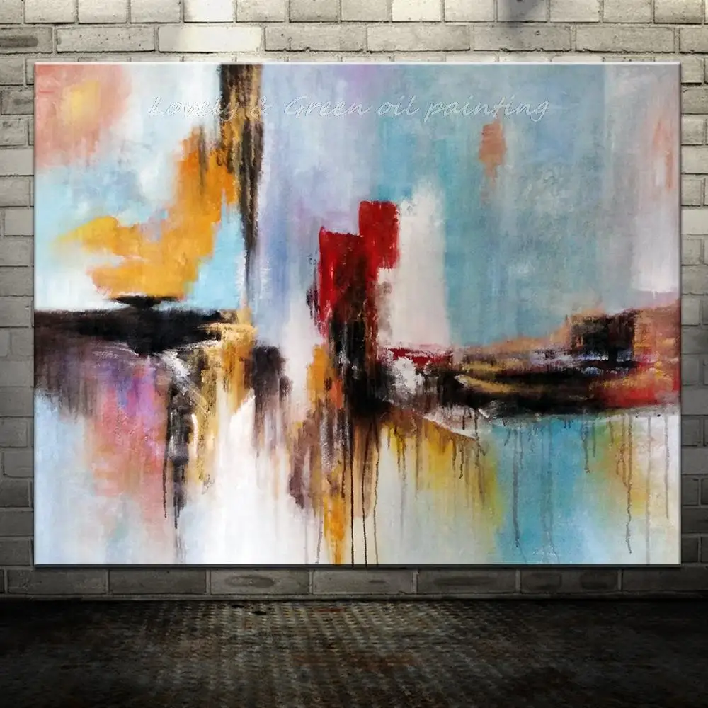 Frameless Paintings Hand Painted Modern Abstract Oil Painting On Canvas