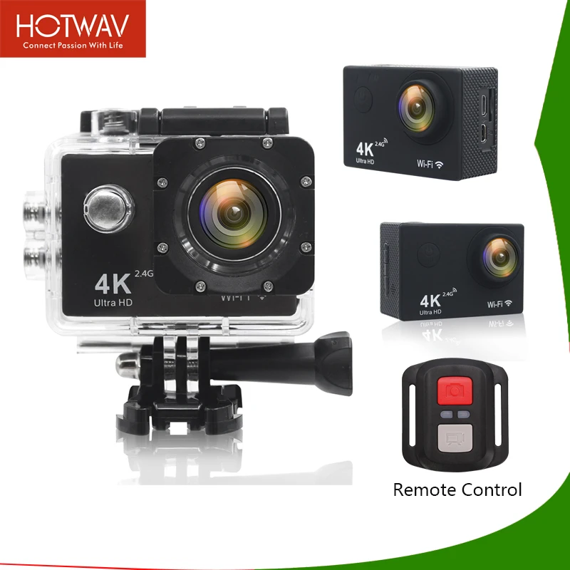 

HOTWAV Action Cameras Ultra HD Cam Sport With Remote Control/Built-in WIFI 2.0" Screen 1080P Sports Camera Underwater