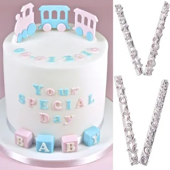 

JX-LCLYL DIY 3D Silicone Leter Fondant Cake Mold Baking Silicone Bakeware Mould
