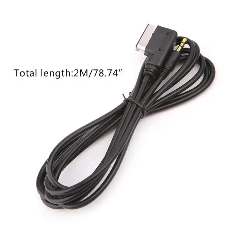 

New 1 Pc Vehicle Car Music Interface MMI MDI AMI Adapter to 3.5mm Jack Aux MP3 Cable For Audi Q7 Q5 A8 A6 A5 A4