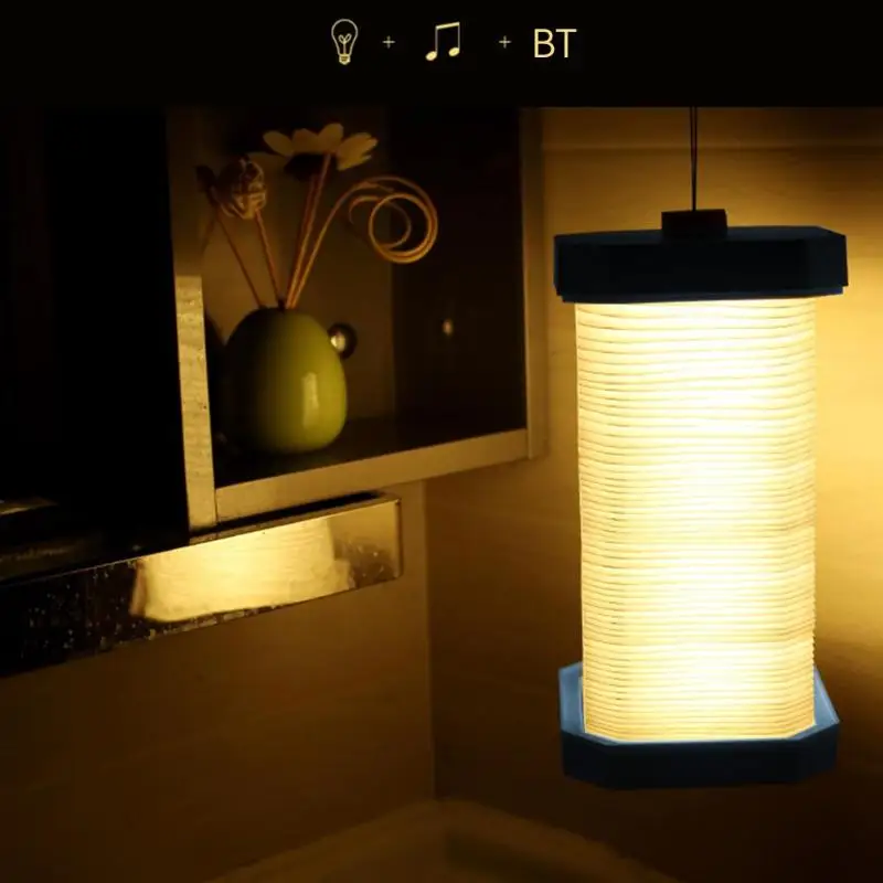 

LED USB Telescopic Bluetooth Speaker table lamp LED Desk Light Foldable Book Lamp Design USB Rechargeable Wooden Night Light