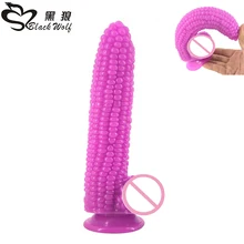 Black Wolf Big dildo suction cup fake penis corn dick sex toys for women particle surface vagina stimulate beads anal dildo sex