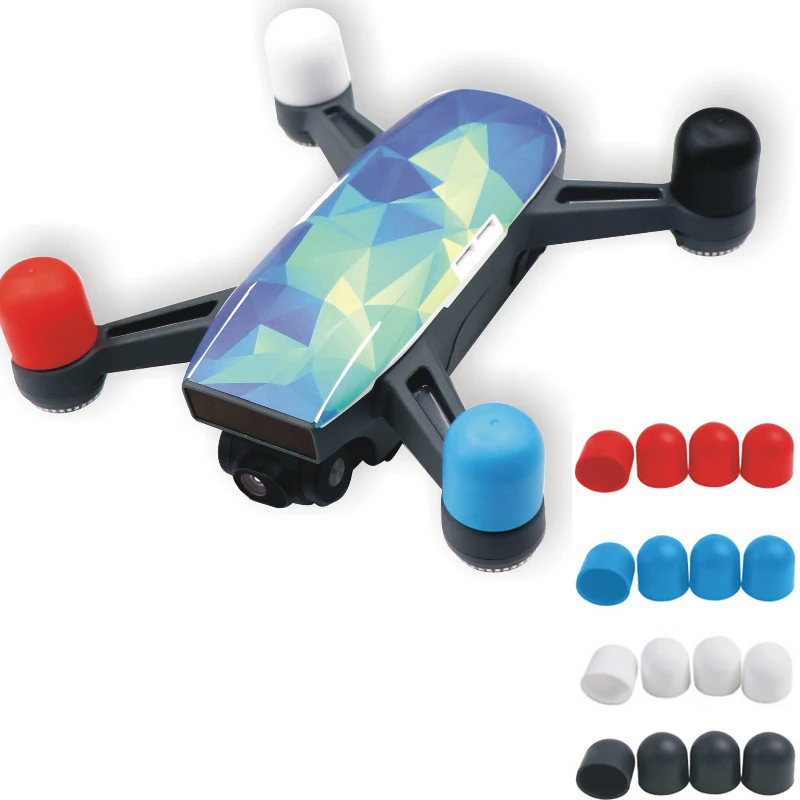 4pcs/set Motor Silicone Protection Cover Dustproof Cap protect Guard For Spark Camera Drone Accessories | Электроника