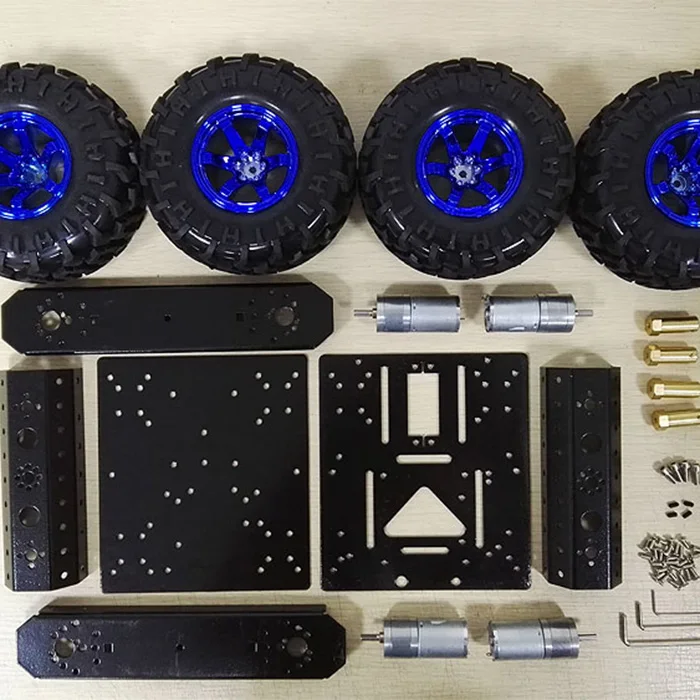 

SZDoit C3 Smart DIY Robot KIT 4WD 4-Wheel 12V Motor For Racing Competitionengineering Prototype Robot Project And DIY Design