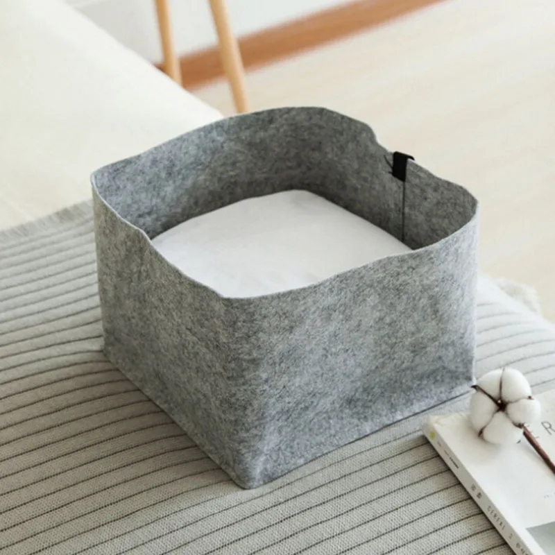 

Multi-Function Large Capacity Laundry Basket Felt Cloth Folding Storage Basket Lasting Portable Clothes Cosmetics Toy Organizers