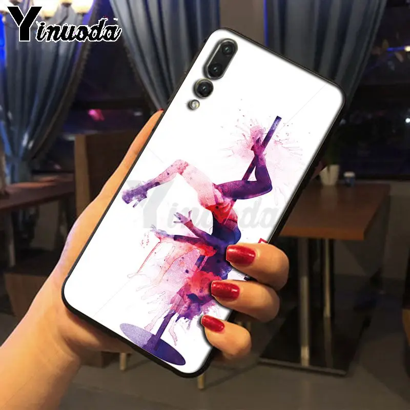 Pole dance dancing girl cartoon