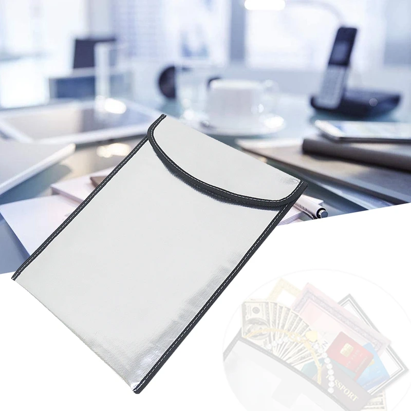 

2018 Fire Resistant Waterproof Safe Bag For Important Documents 13.3in x 10.3in