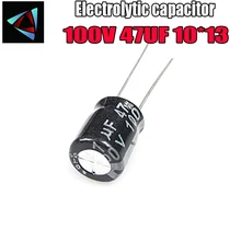 10 шт Higt качество 100 V 47 мкФ 10*13 мм 47 мкФ 100 V 10*13 электролитический конденсатор