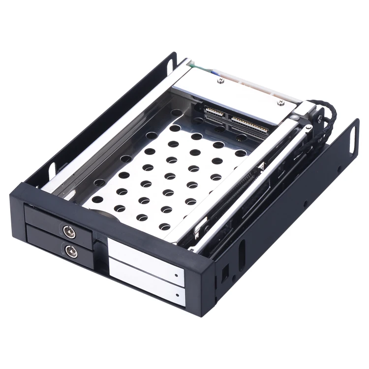 Uneatop алюминиевый 2x2," SATA лоток-меньше горячей замены SSD HDD мобильный стеллаж для 3,5" флоппи отсек жесткий диск чехол