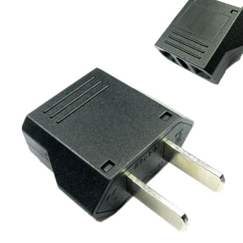 10pcs EU European Brazil To US JP Travel Plug Adapter 2 Pin Japan