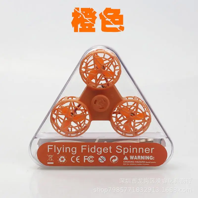 iPiggy Flying Fidget Spinner Antistress Hands Stress Wheel Toys For Children Spinners Autism Anxiety Release Oyuncak Funny Gift - Цвет: Оранжевый