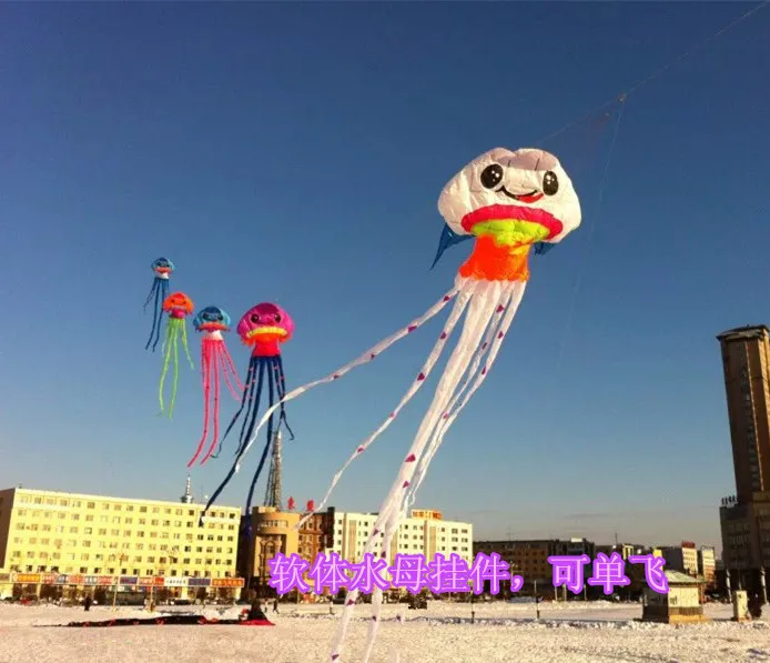 3D для активного отдыха с рисунками для детей воздушный змей Медуза программное обеспечение бумажный змей в форме осьминога воздушные змеи оптом для взрослых летающие игрушки воздушный змей layangan