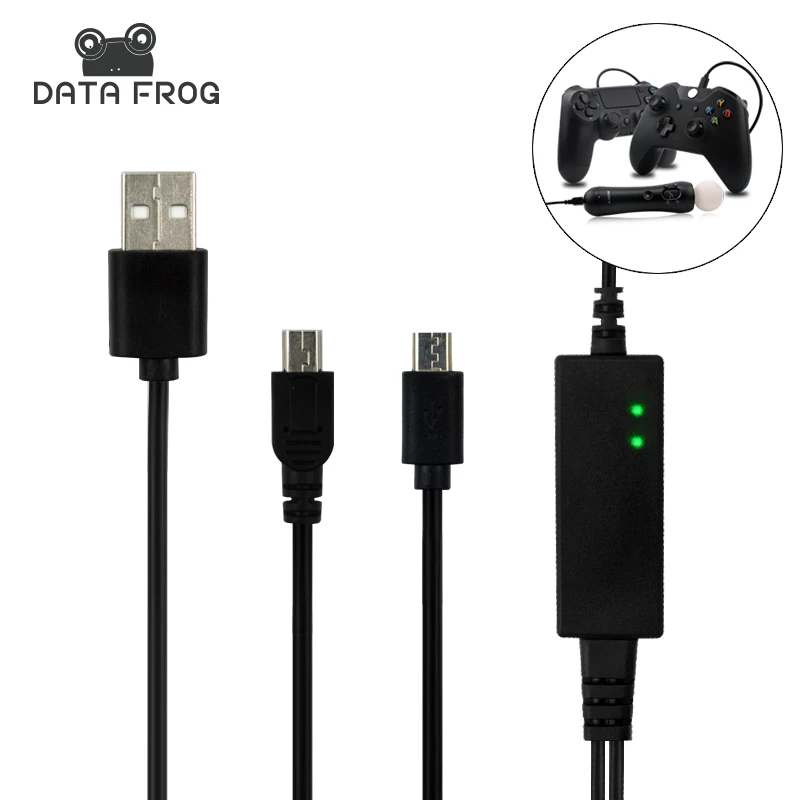 2 в 1 высокоскоростной USB кабель для зарядки для PS4/PS VR playstation 4 беспроводной контроллер консоли 3,5 м для xbox One геймпад