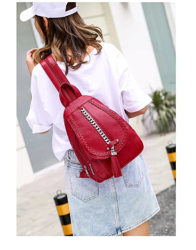 Женский дизайнерский рюкзак, высокое качество, кожаная женская сумка, модные школьные сумки для девочек, красные рюкзаки, дорожные сумки