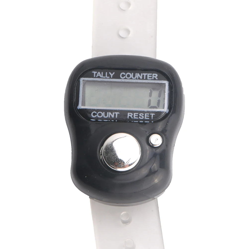 Мини 5-разрядный ЖК-дисплей электронные цифровые часы для игры в гольф Finger ручной кольцо учетный счетчик рядов