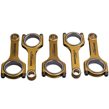 

For Audi RS2 2.2L Turbo 5cyl Titanizing Steel H-Beam Connecting Rods Conrod