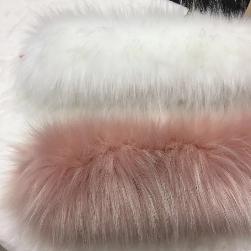 

Imitation raccoon fur collar Jacquard artificial fur collar 75cm x 8cm per piece