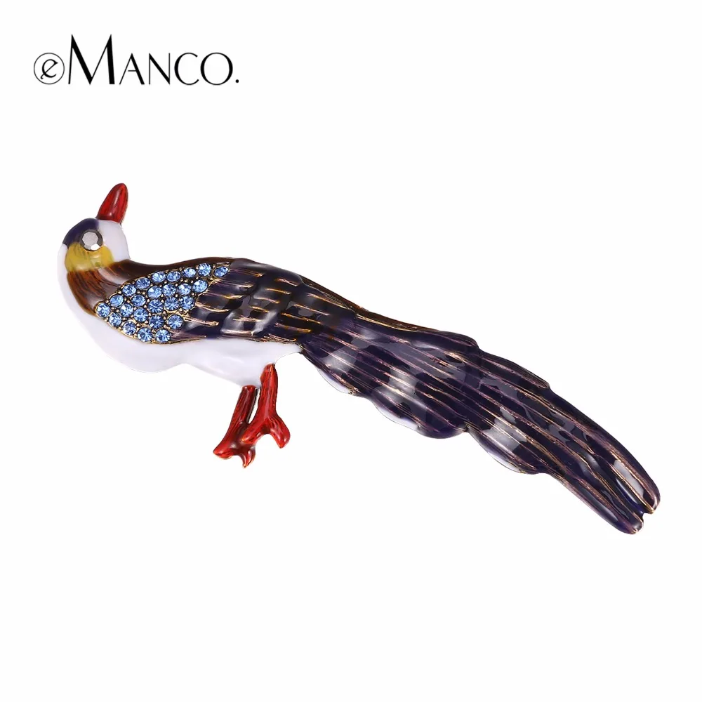 

eManco Vintage Charming Cute Birds Brooch Gifts for Women Dress Brooches Pins Jewelry Chic Enamel Fashion Accessories