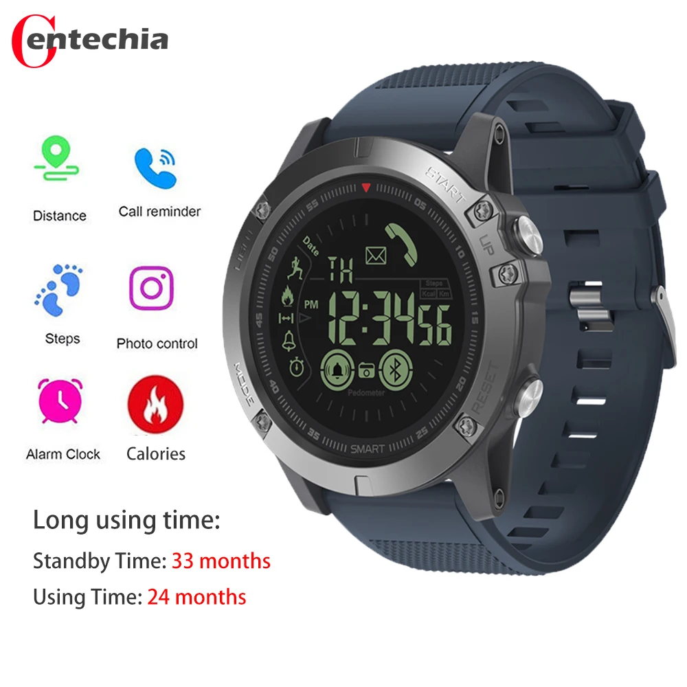 

T1 Tact Pop Men Smart Watch Military Style Fitness Tracker Pedometer smartwatch Remote Camera Grade Super Tough Smart Watches