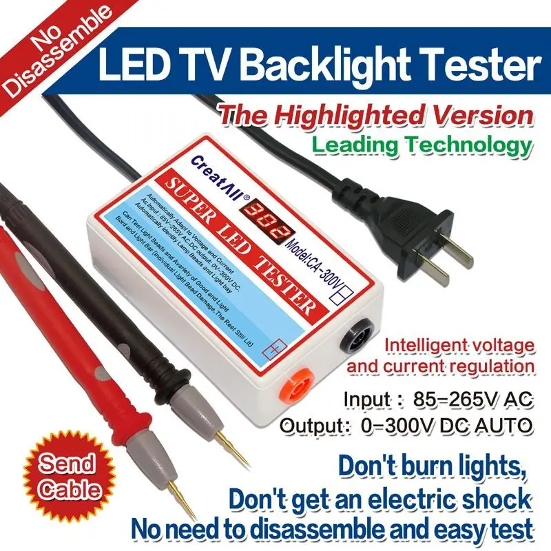 

LED Strips TV Monitor Laptop Backlight Lamp Tester LED Beads Detect Tool Tester tool USA standard PLug
