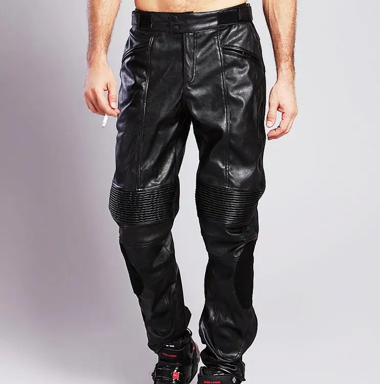 

DUHAN DK05 Motorcycle Riding Protective CE pads Knee Protector Trousers Waterproof Windproof PU Leather Racing Sports